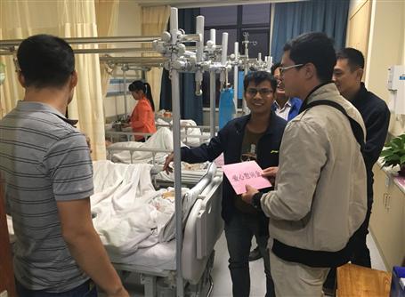 雪中送炭三九暖，愛心慰問家人情 記探望同事吳宇家人