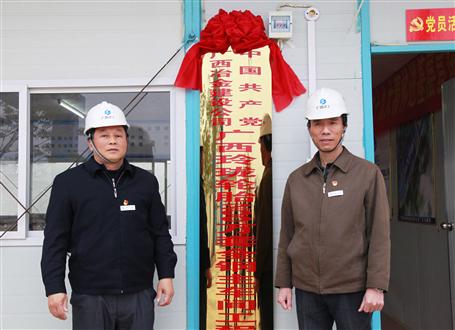 發(fā)揮戰(zhàn)斗堡壘作用！冶建又一個(gè)項(xiàng)目部黨支部揭牌